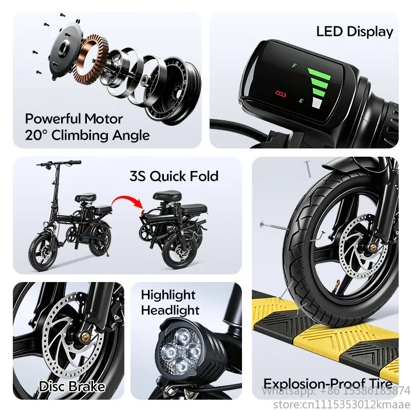 브러시리스 모터, 12/14인치 타이어, 48V 배터리 - Commuter Biking 리뷰 및 가격